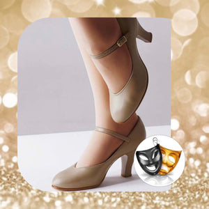 Premium Capezio 3" Heel Tan Character Shoes