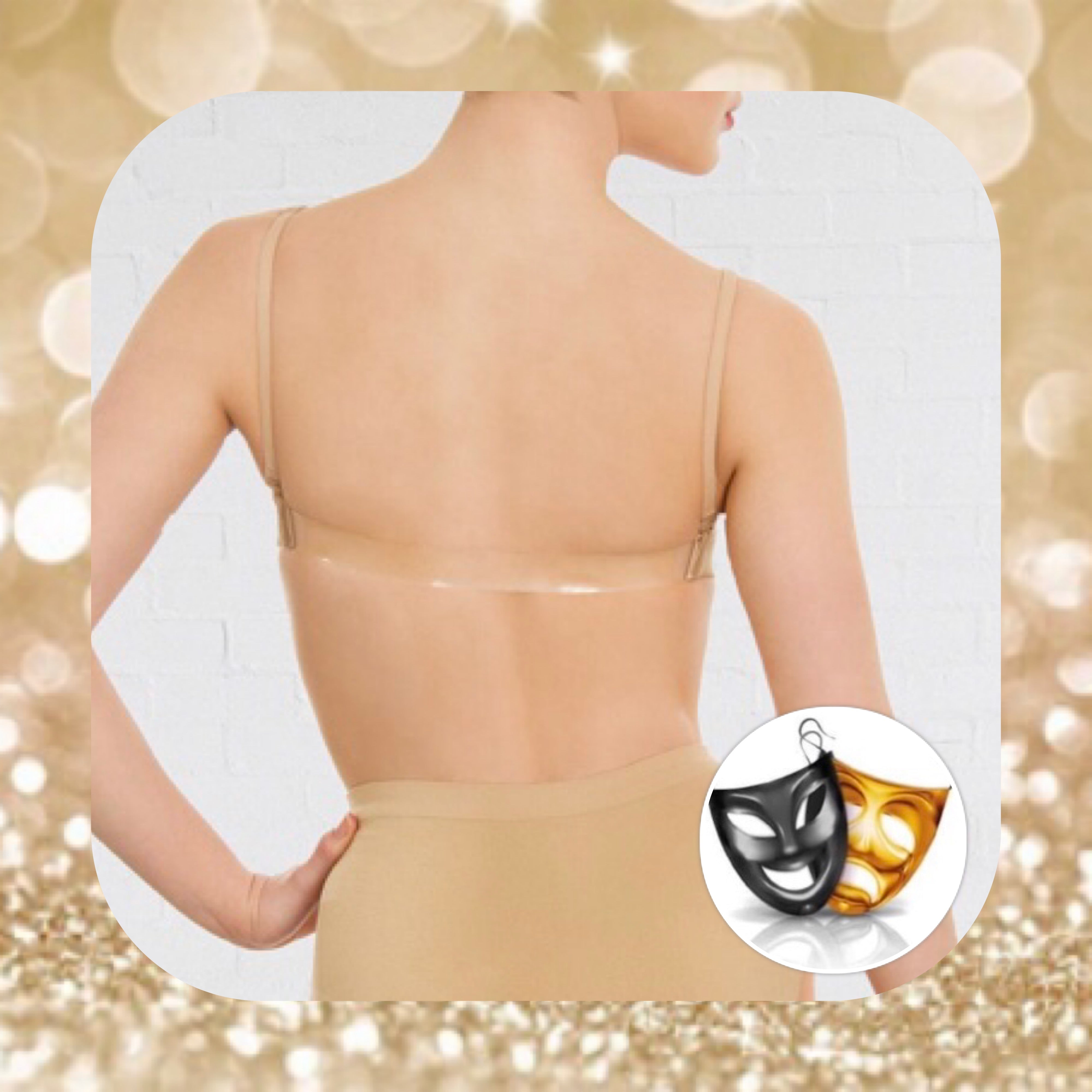 Comfy wear nude bra plus clear straps – DuetDanceSupplies